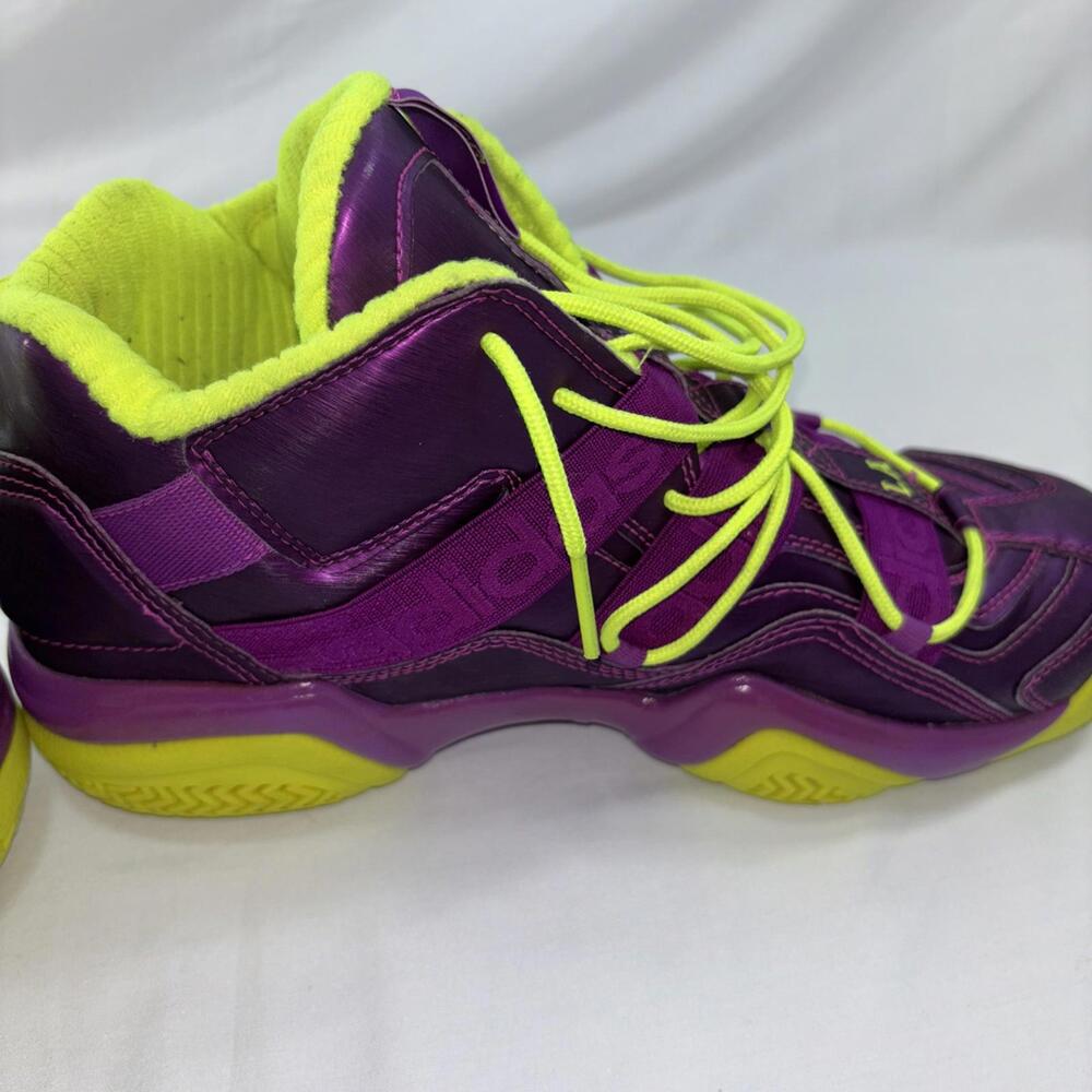 Adidas Kobe 2 Crazy 8 LA/CHI Purple Neon Yellow Basketball Shoes Men’s 10.5 - Picture 4 of 9